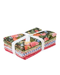 Floral Charms Dk Green FQ Bundle 7 Count