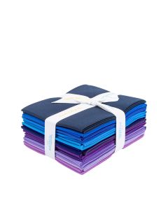 Confetti Cotton Solids Sapphire Dusk FQ Bundle 12 Count