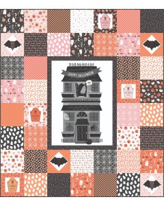 Happy Halloween Haunted House Panel Quilt Kit