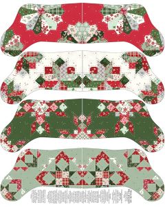 Mistletoe and Holly-Stockings Quilt Kit
